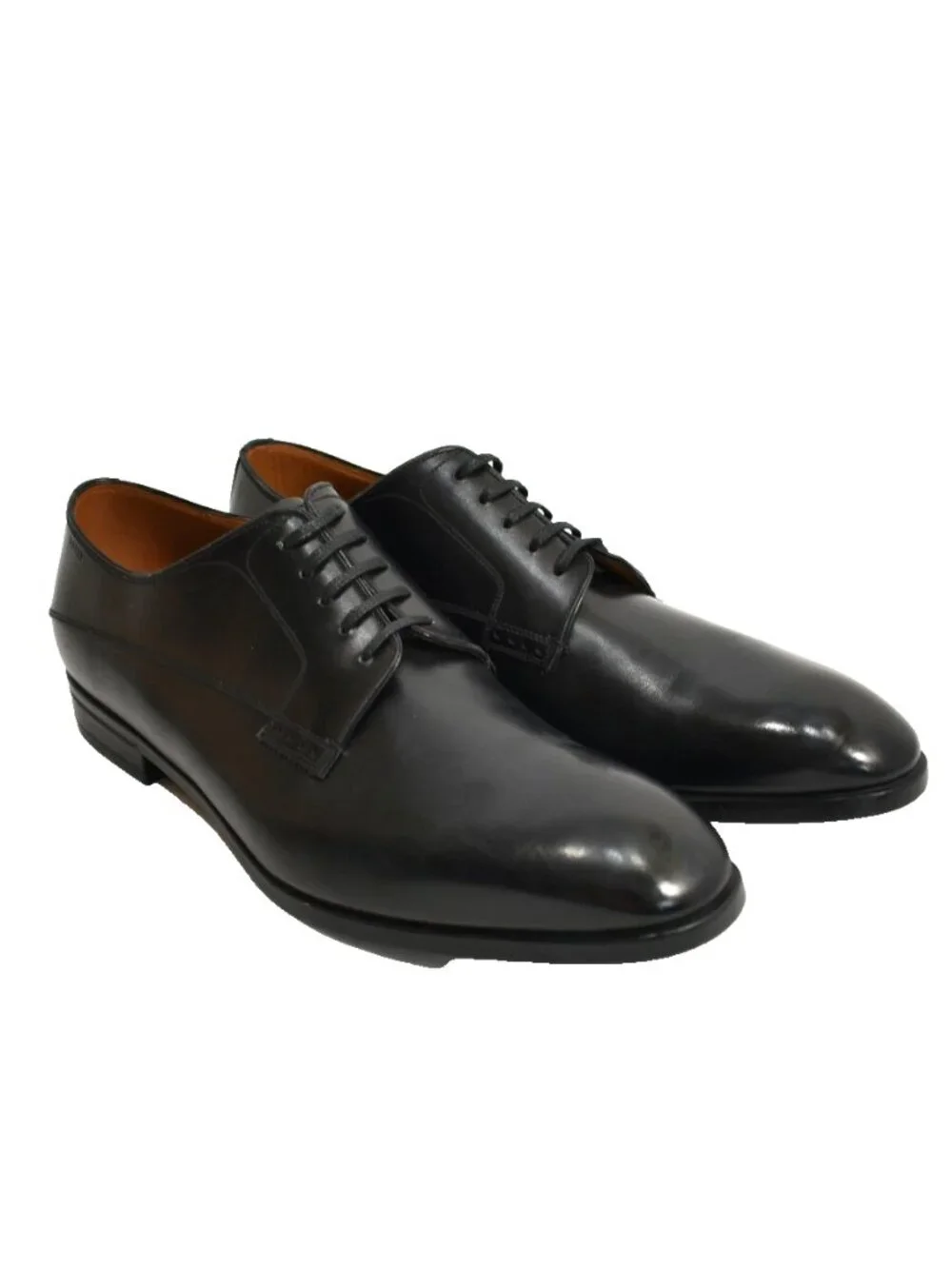 New! Bally Men's Lantel Leather Plain Toe Oxfords Black Size 10 D US DD40